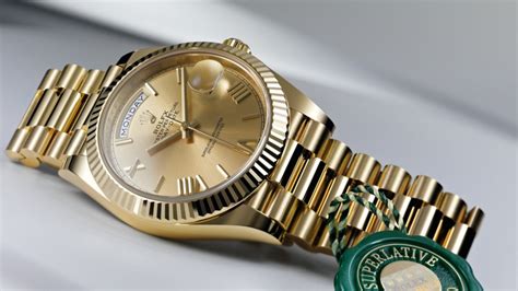 gold rolex month and date|solid gold rolex day date.